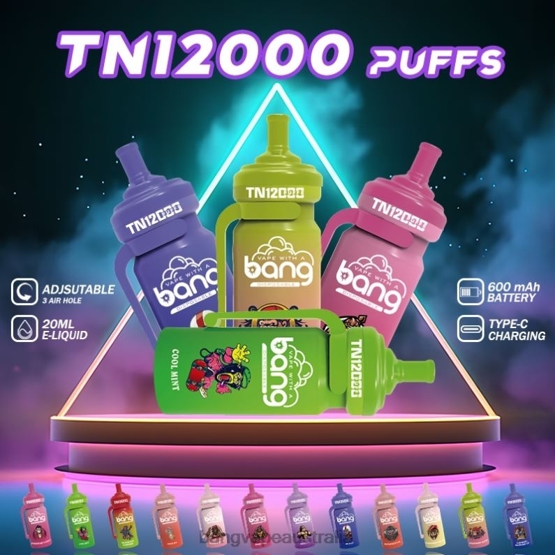 Bang Vape TN12000 Pod with Mesh Coil 6006N5 Disposable - Vape Gang Melbourne