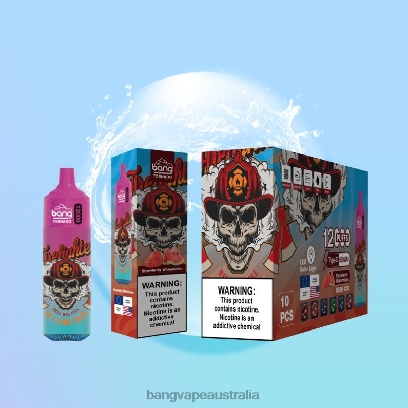Bang Vape Tornado 12000 puffs with LED & Mesh Coil 6006N4 Disposable - Vape Gang Sydney