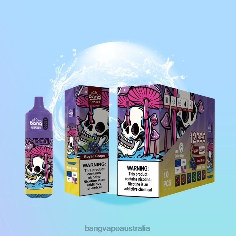 Bang Vape Tornado 12000 puffs with LED & Mesh Coil 6006N4 Disposable - Vape Gang Sydney
