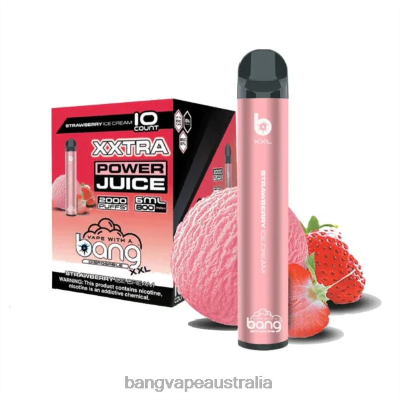 Bang Vape XXL 2000 puffs 6006N23 Strawberry Ice Cream - Vape Gang Disposables