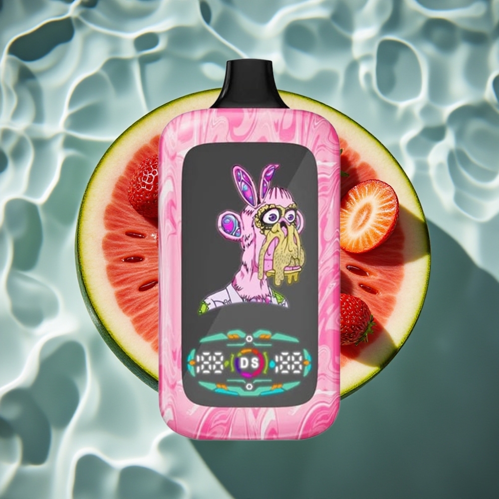 Fumot Digital Monkey 40000 Puffs Dual Mesh Coil Disposable Vape Strawberry Watermelon