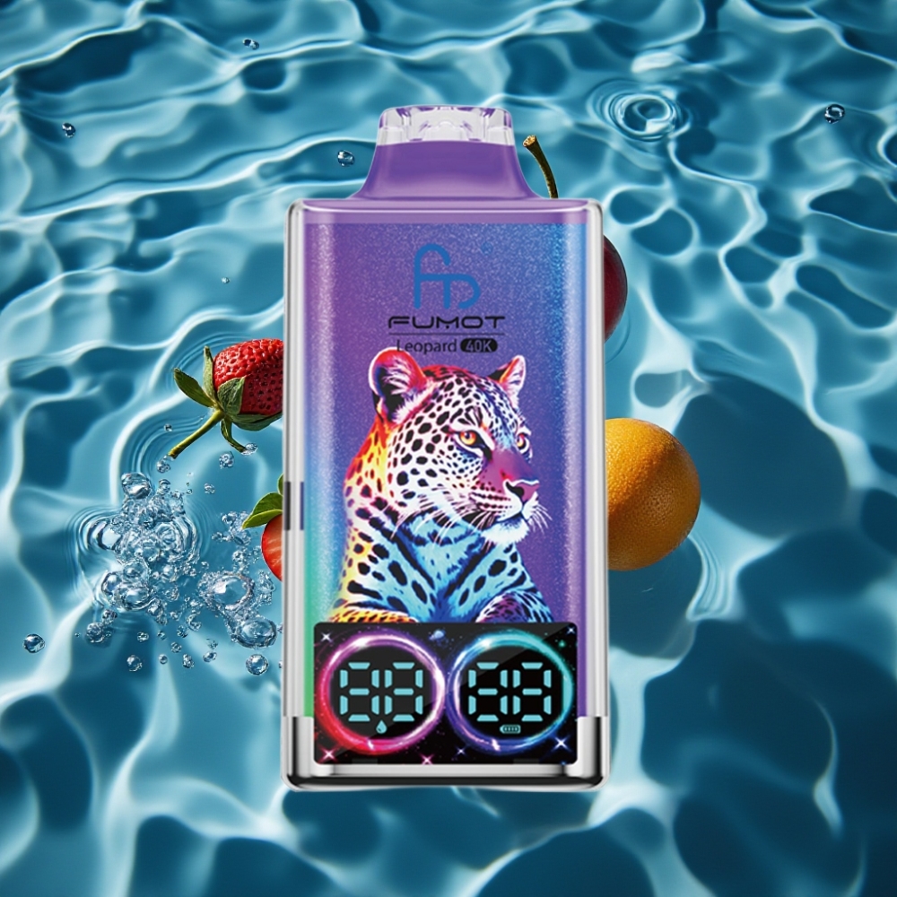 Fumot Leopard 40K Puffs Disposable Vape Mr Blue – 700mAh, Dual Mesh, Type-C Charging, Digital Display, 0%-5% Nicotine