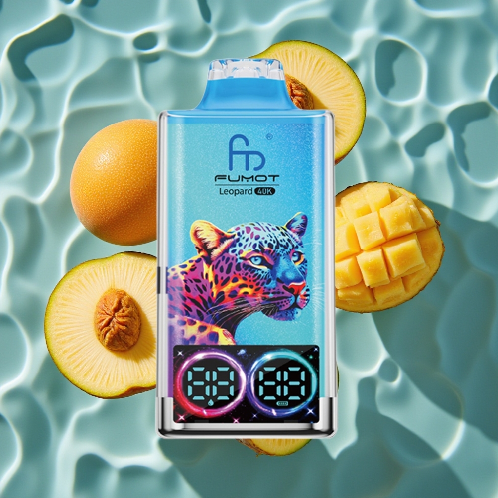Fumot Leopard 40K Puffs Disposable Vape Peachy Mango Pineapple Dual Mesh 700mAh Type-C