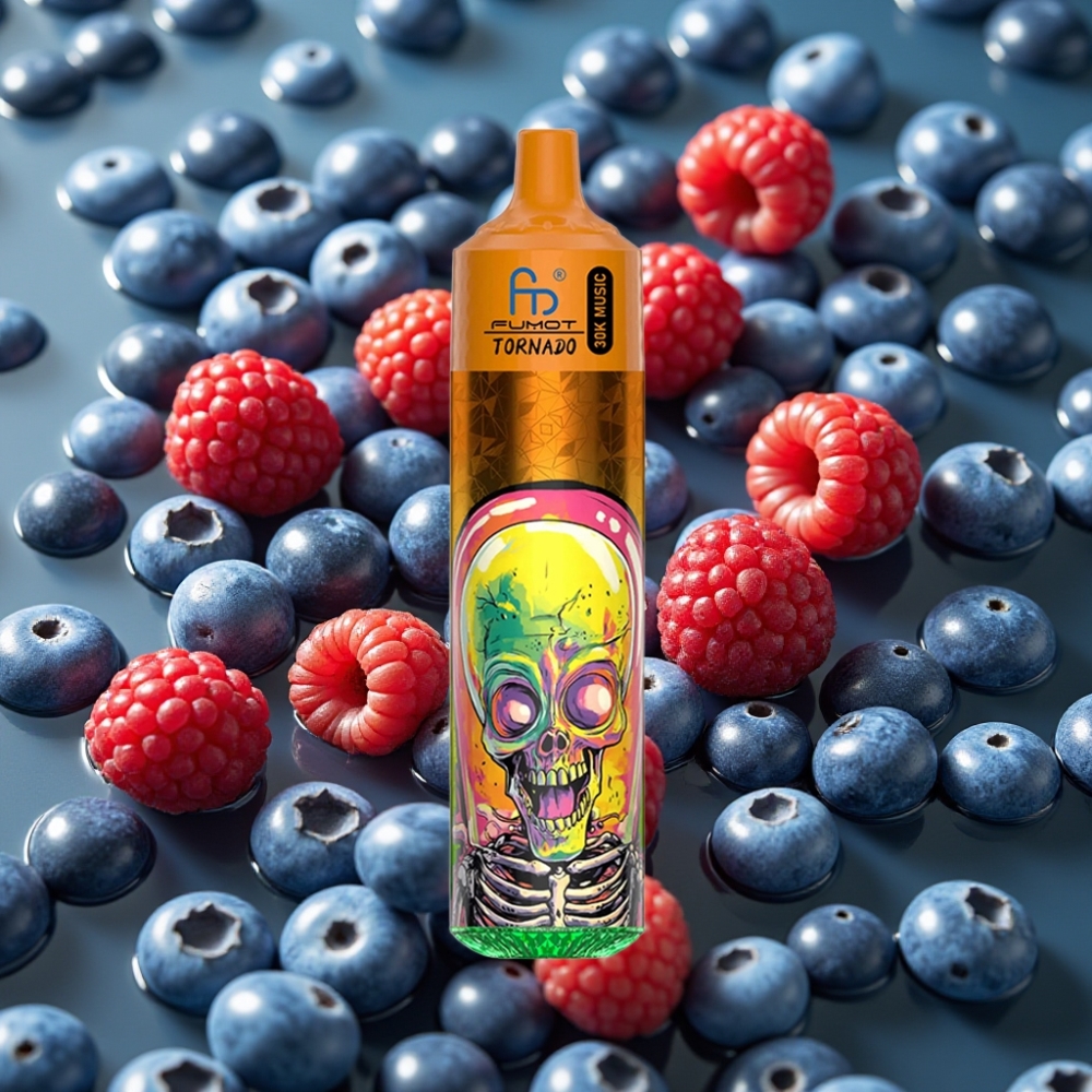 Fumot RandM Tornado 30000 Puffs Disposable Vape 30mL 5% Nicotine Blueberry Raspberry