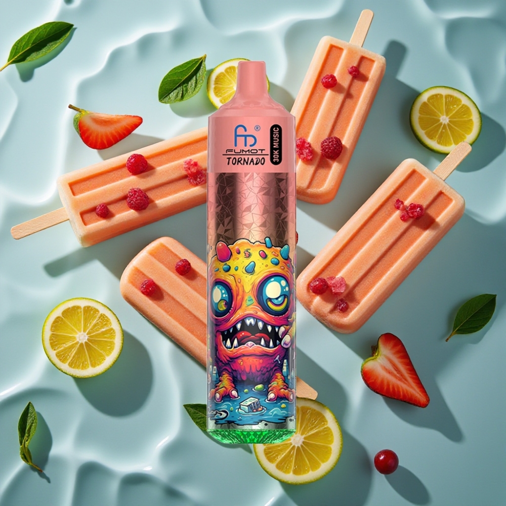 Fumot RandM Tornado 30000 Puffs Disposable Vape Popsicles 30mL 5% Nicotine 600mAh LED