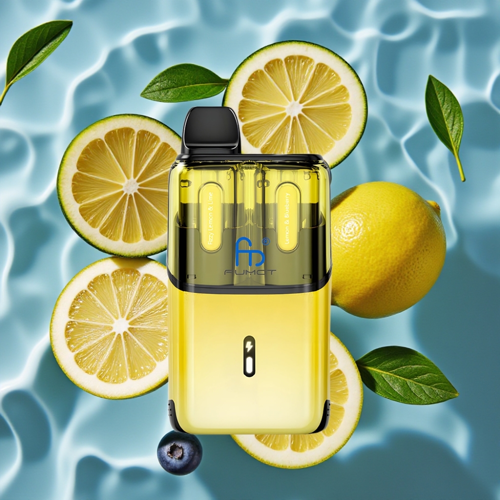 Fumot Ultra T32000 Disposable Vape 24ml 20mg Fizzy Lemon & Lime - Lemon & Blueberry