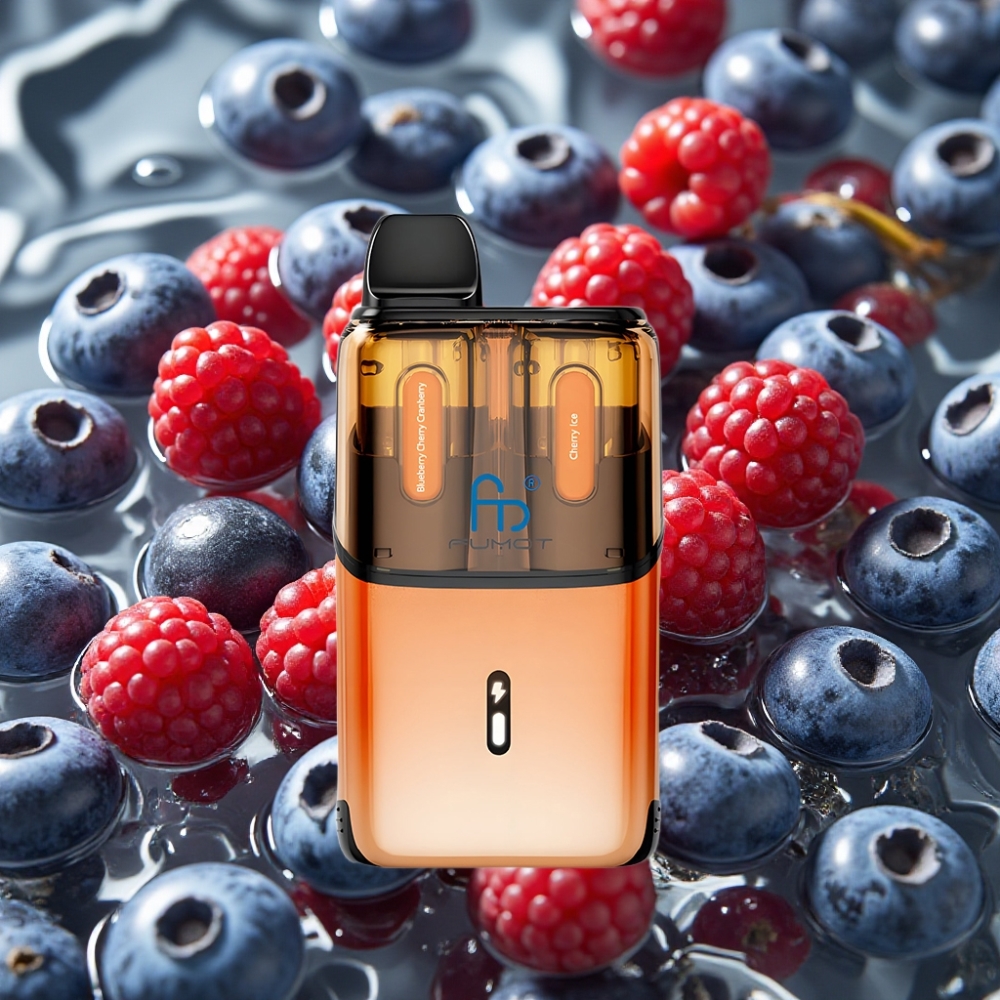 Fumot Ultra T32000 Disposable Vape 24ml 32000 Puffs Cherry Ice Blueberry Cherry Cranberry