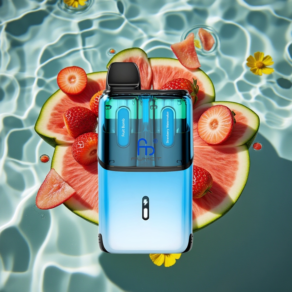 Fumot Ultra T32000 Disposable Vape - 32000 Puffs, 24ml E-Liquid, Strawberry Watermelon Fruit Bomb