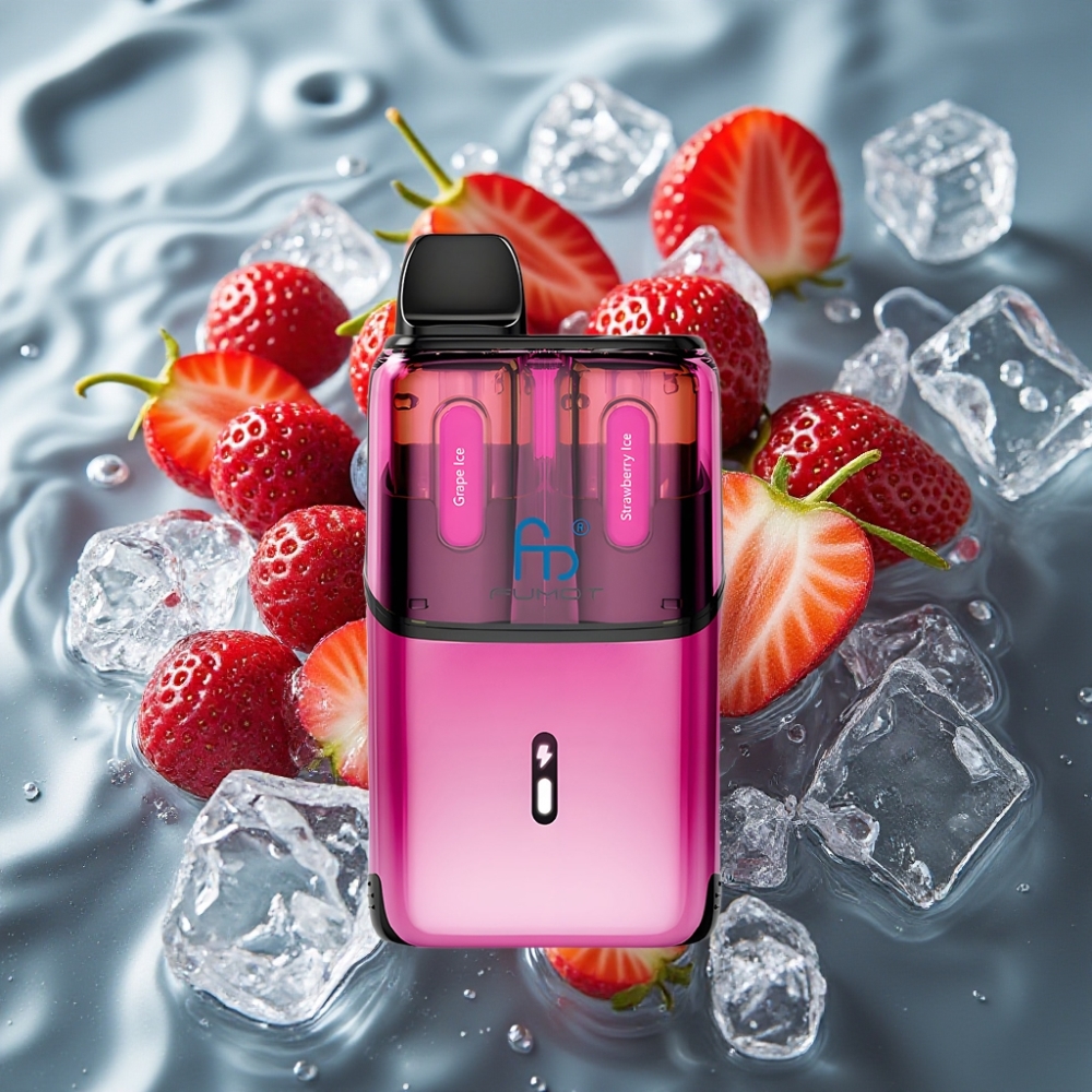 Fumot Ultra T32000 Disposable Vape 32000 Puffs 24ml Grape Ice - Strawberry Ice 20mg