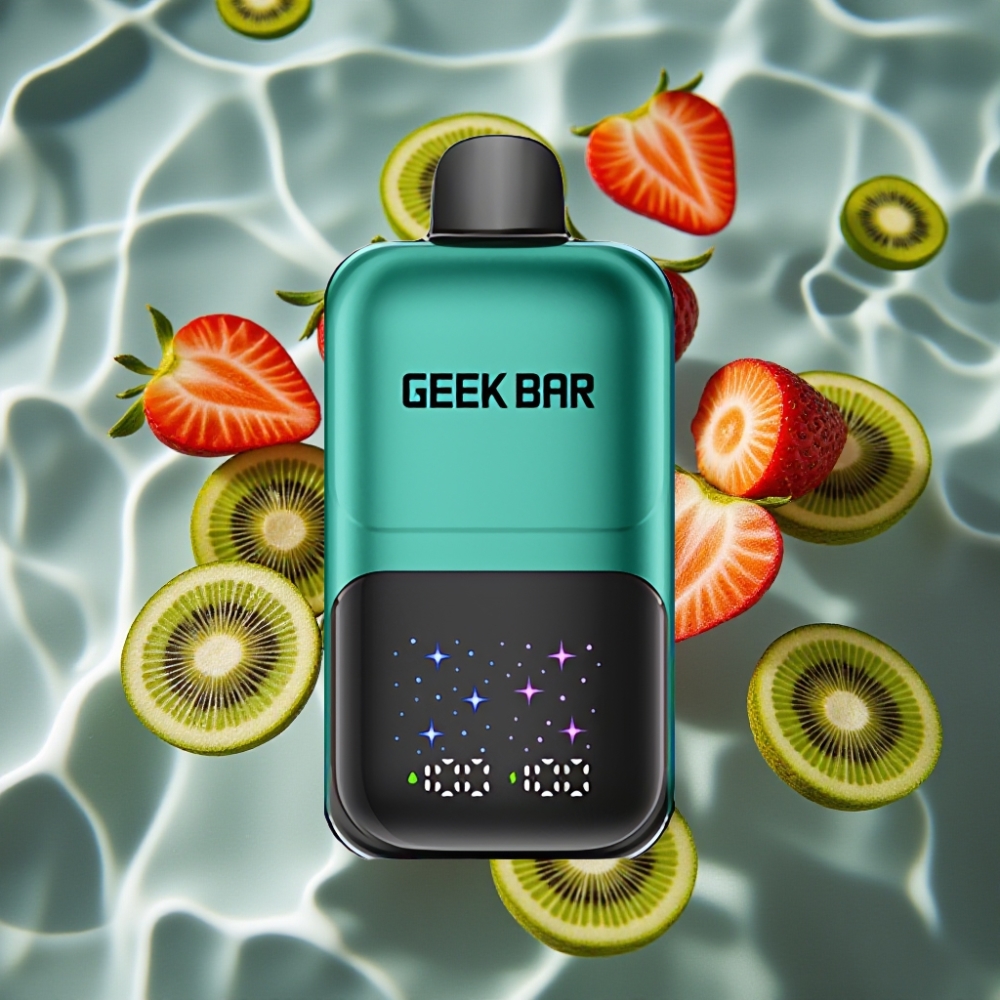 GEEK BAR 2GO Dual Tank 20mL 50000 Puffs Disposable Vape Pen Strawberry & Kiwi