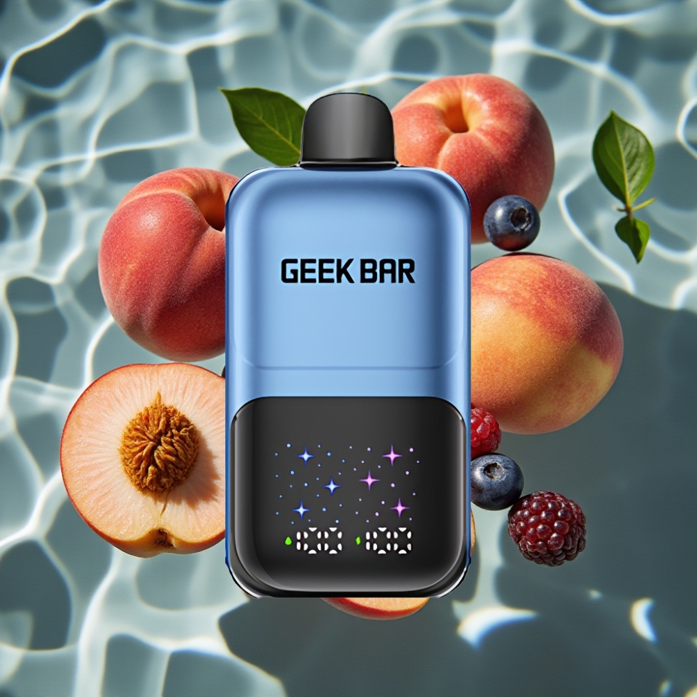 GEEK BAR 2GO Dual Tank 20ml 50000 Puffs Disposable Vape Pen Peach & Berries