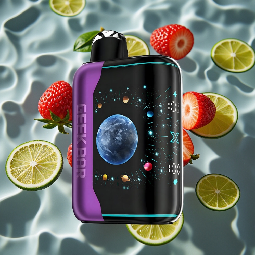 GEEK BAR Platinum Edition 25000 Puffs Disposable Vape – Berry Cherry Lime, Dual Mesh Coil, 20mL E-Liquid, 2% Nicotine