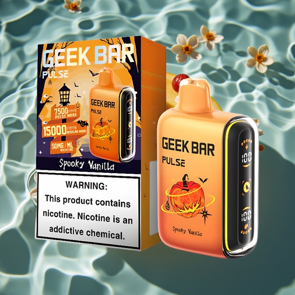 Geek Bar Pulse 15000 Puffs 16ML 5% Nicotine USB-C Halloween Edition Disposable Vape