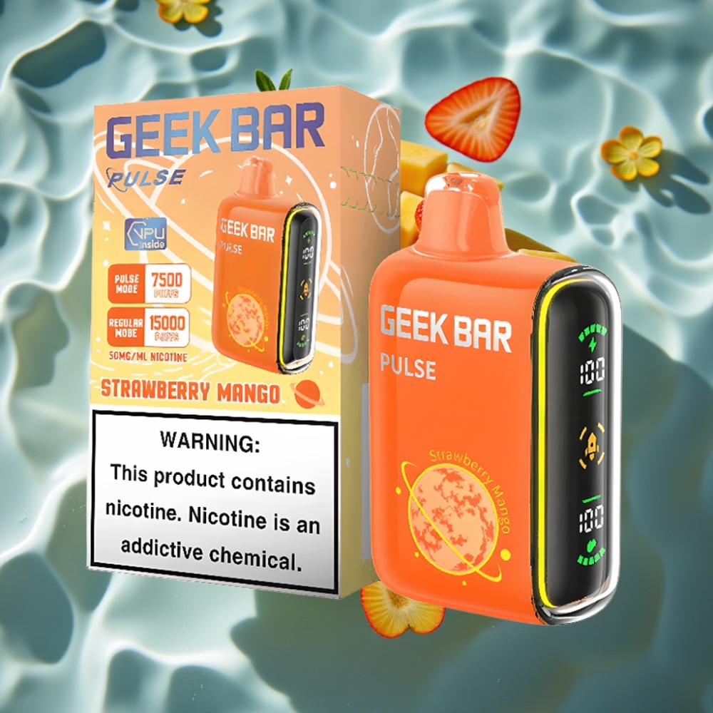 Geek Bar Pulse 15000 Puffs 16ML 5% Nicotine USB Type-C Disposable Vape Planet Edition