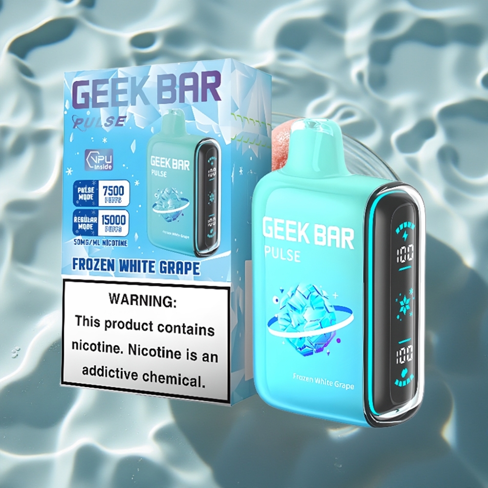 Geek Bar Pulse 15000 Puffs Frozen Edition 16ML 5% Nicotine USB-C Rechargeable