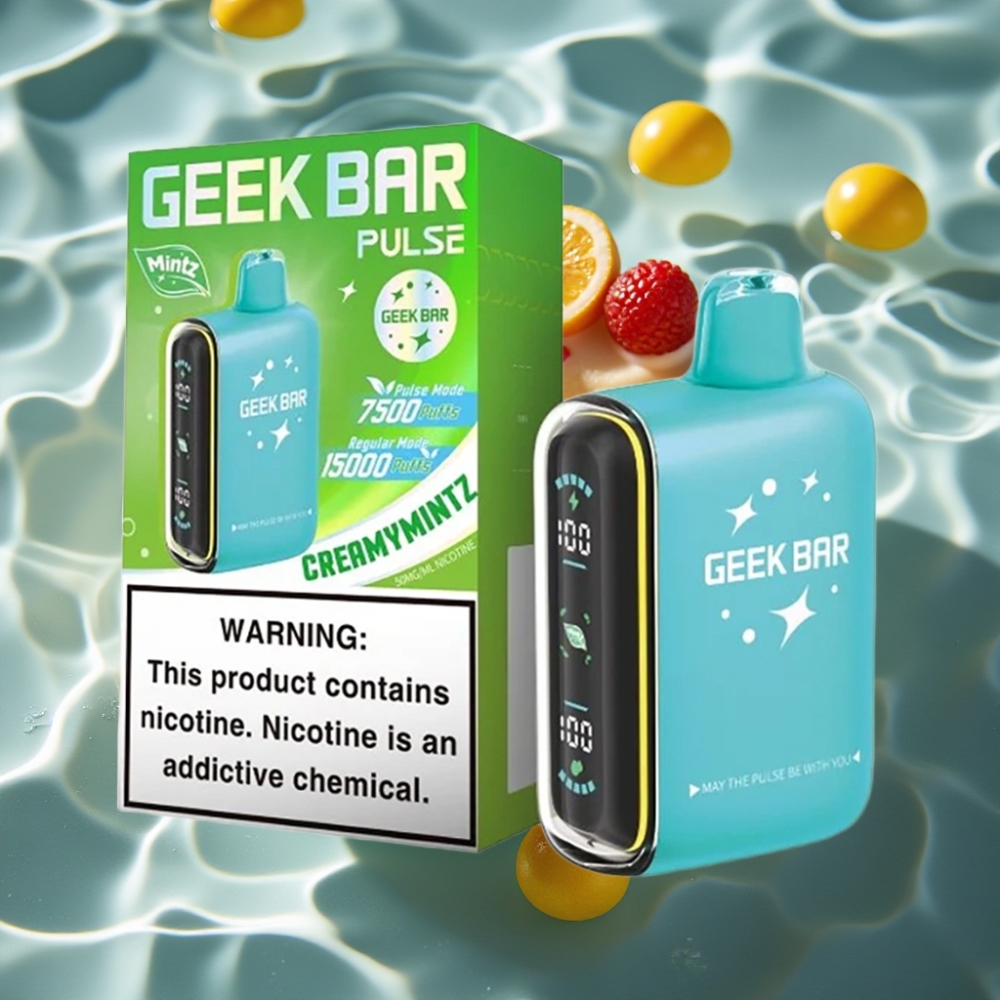 Geek Bar Pulse 15000 Puffs Mintz Edition 16ML 5% Nicotine USB-C Disposable Vape
