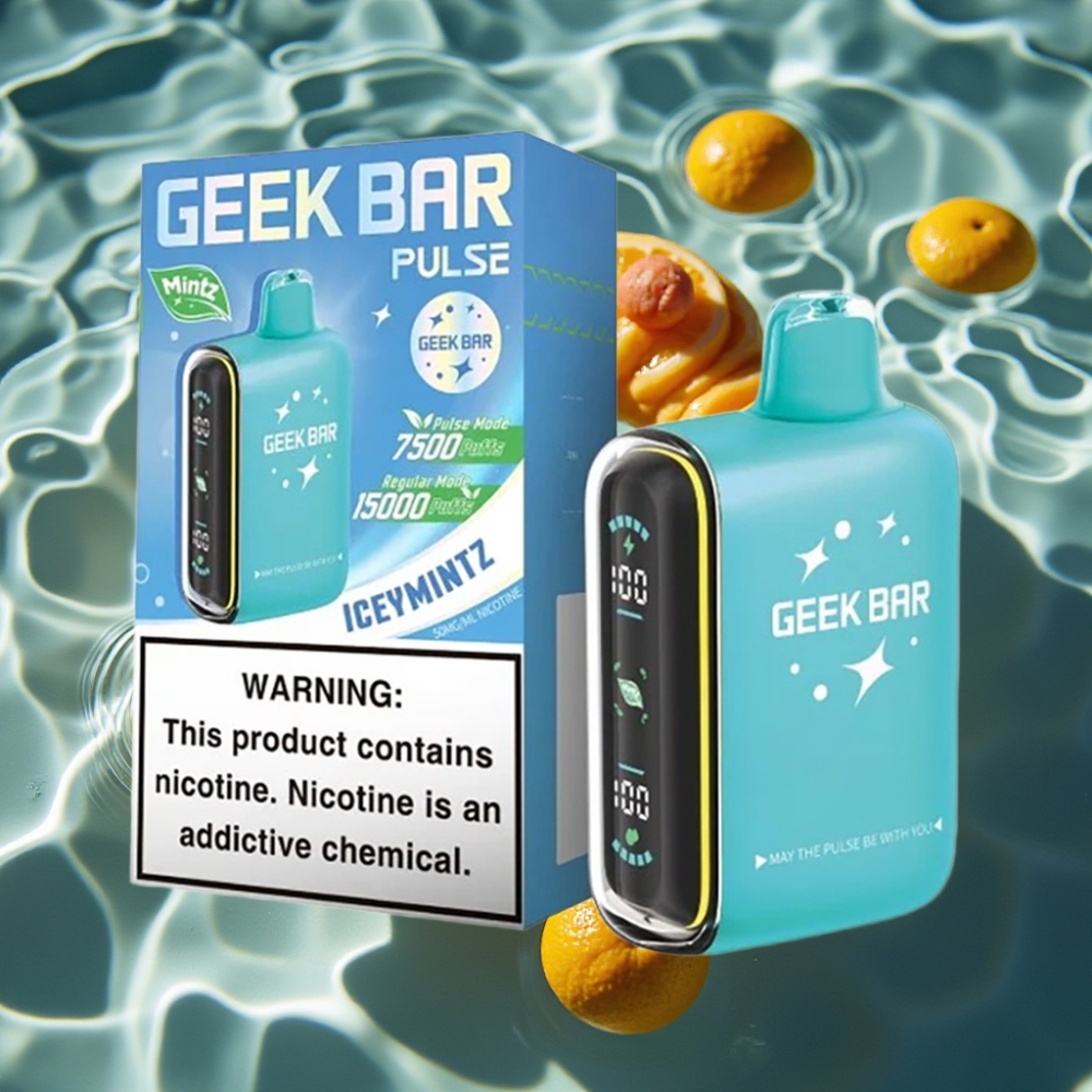 Geek Bar Pulse 15000 Puffs Mintz Edition 16ML 5% Nicotine USB-C Disposable Vape