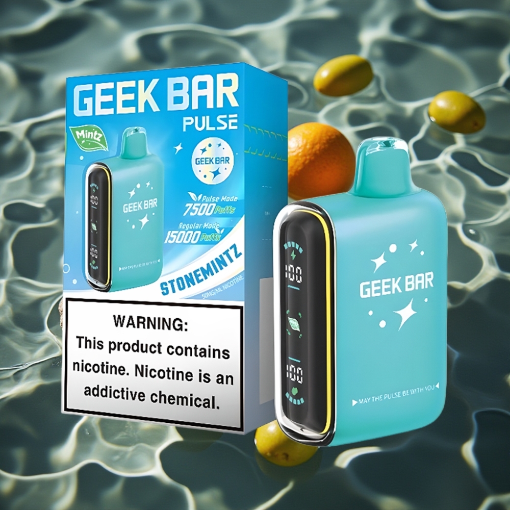 Geek Bar Pulse 15000 Puffs Mintz Edition 16ML 5% Nicotine USB-C Disposable Vape