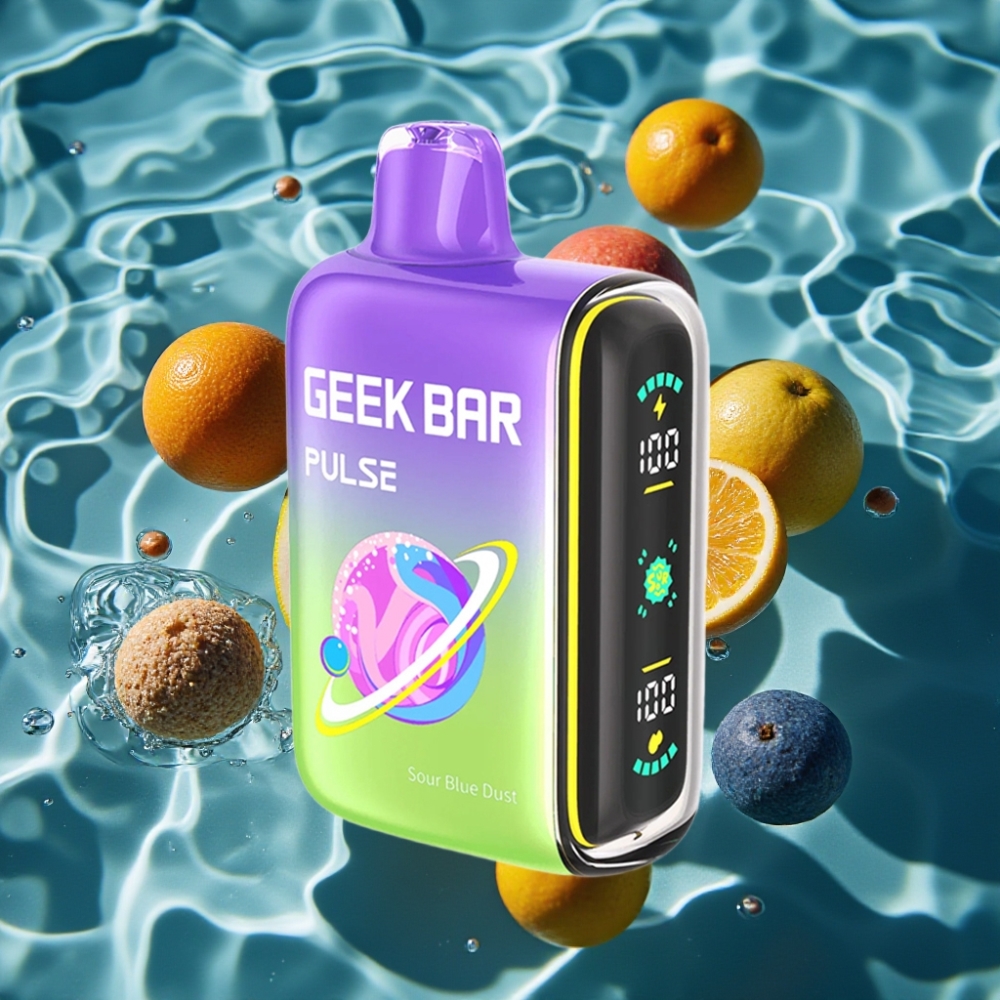 Geek Bar Pulse 15000 Puffs Sour Edition - 16ML E-Liquid, 5% Nicotine, USB Type-C