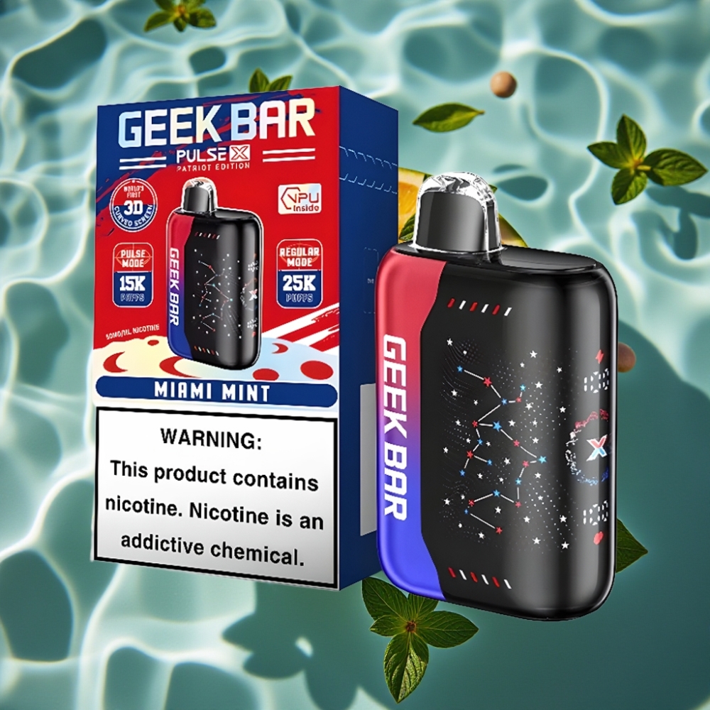 GEEK BAR Pulse X 25000 Puffs Disposable Vape - 18mL Pre-Filled, Dual Mesh Coil, USB Type-C Charging