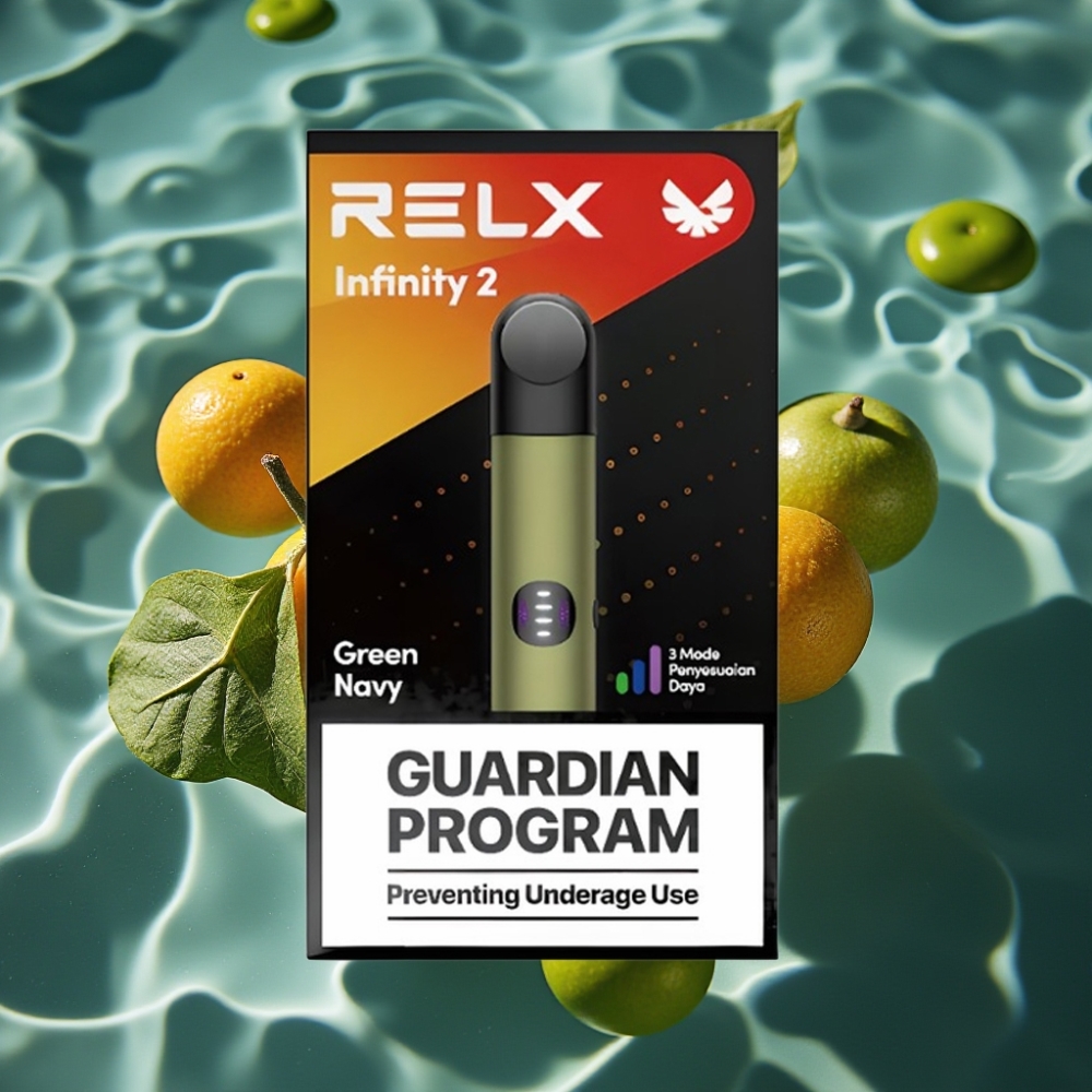 RELX Infinity 2 Greennavy Vape Device with 1.9ml Pod & 650 Puffs, Metallic Finish
