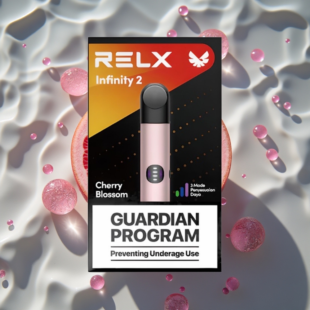 RELX Infinity 2 Pink Vape Device – Sleek Metallic Finish, 1.9ml Pod, 650 Puffs, USB-C