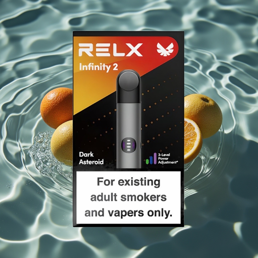 RELX Infinity 2 Vape Device Grey – 1.9ml Pod, 650 Puffs, 440mAh, USB-C, Metallic