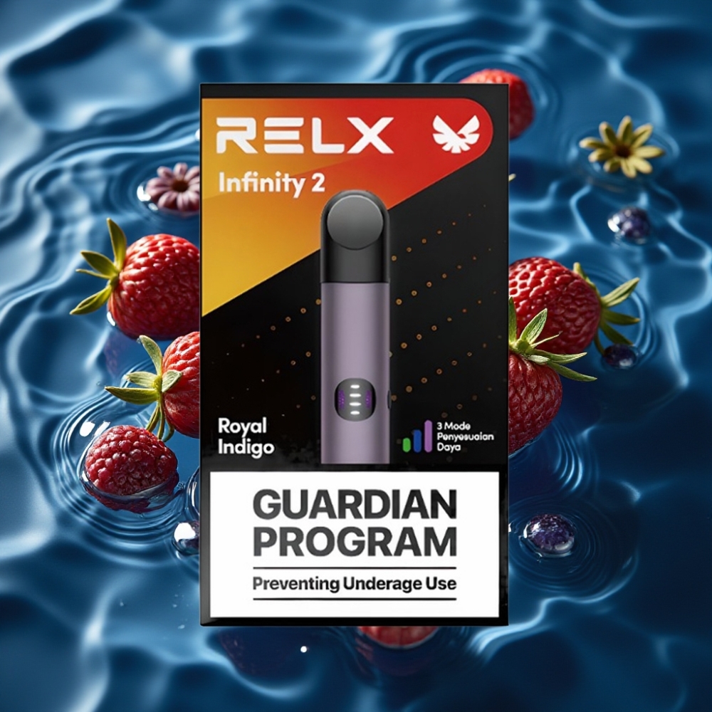 RELX Infinity 2 Vape Device Royalindigo – 1.9ml Pod, 650 Puffs, 440mAh, USB-C, Metallic