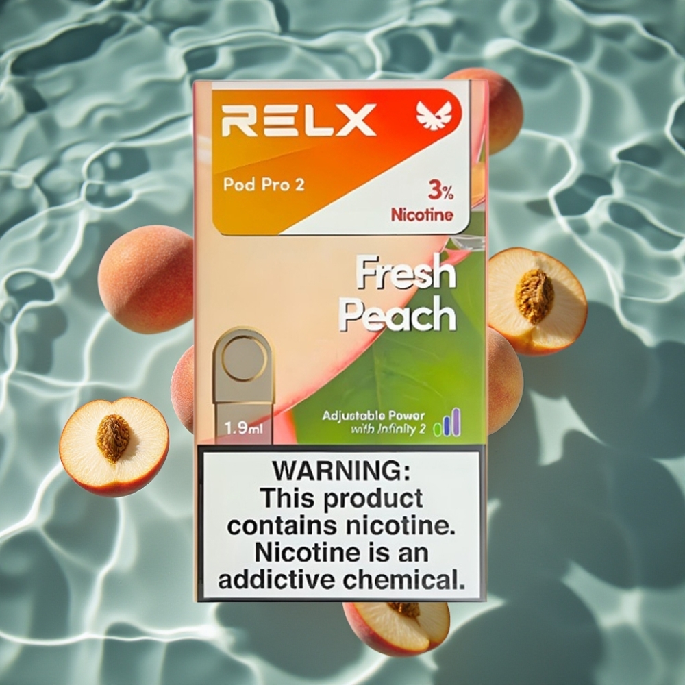RELX Pod Pro 2 Fresh Peach 3% Nicotine 1.9ml 600 Puffs 3 Voltage Modes
