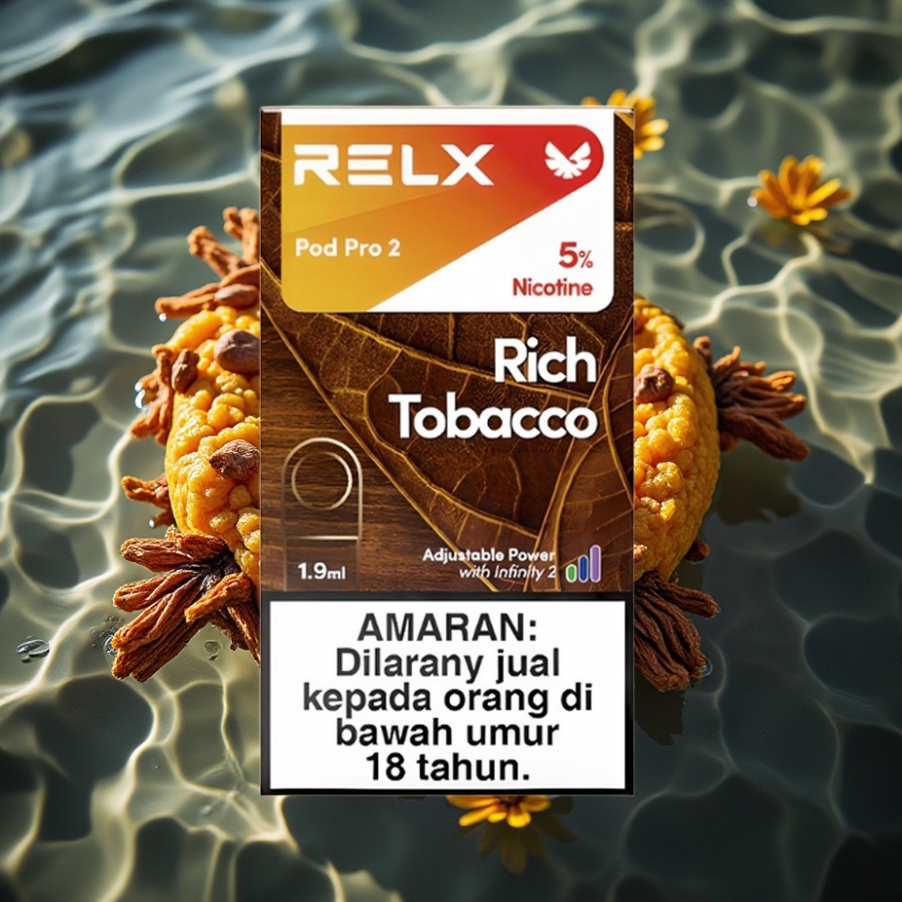 RELX Pod Pro 2 Rich Tobacco Vape Device – 5% Nicotine, 1.9ml Capacity, 600 Puffs, 3 Voltage Modes