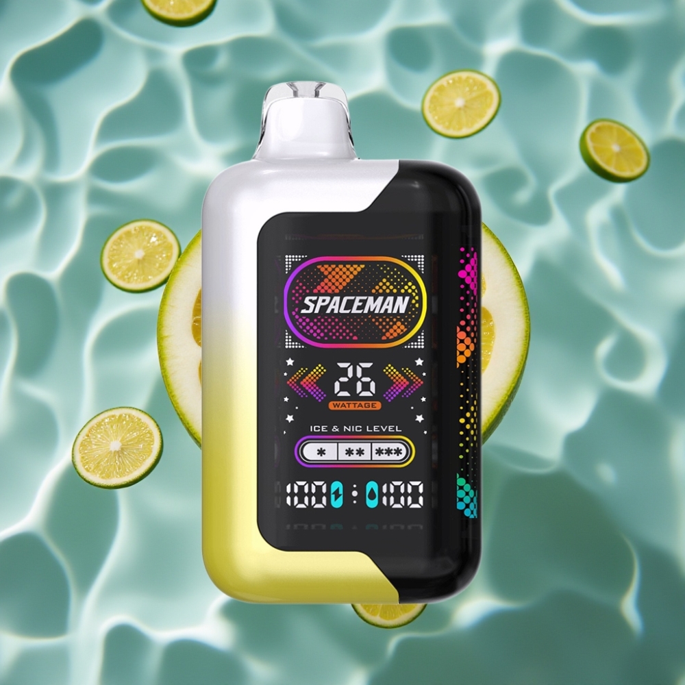 SMOK SPACEMAN SP40000 Zero Nicotine Disposable Vape 20mL 40000 Puffs Lemon Pop Rechargeable 1000mAh Dual Coil