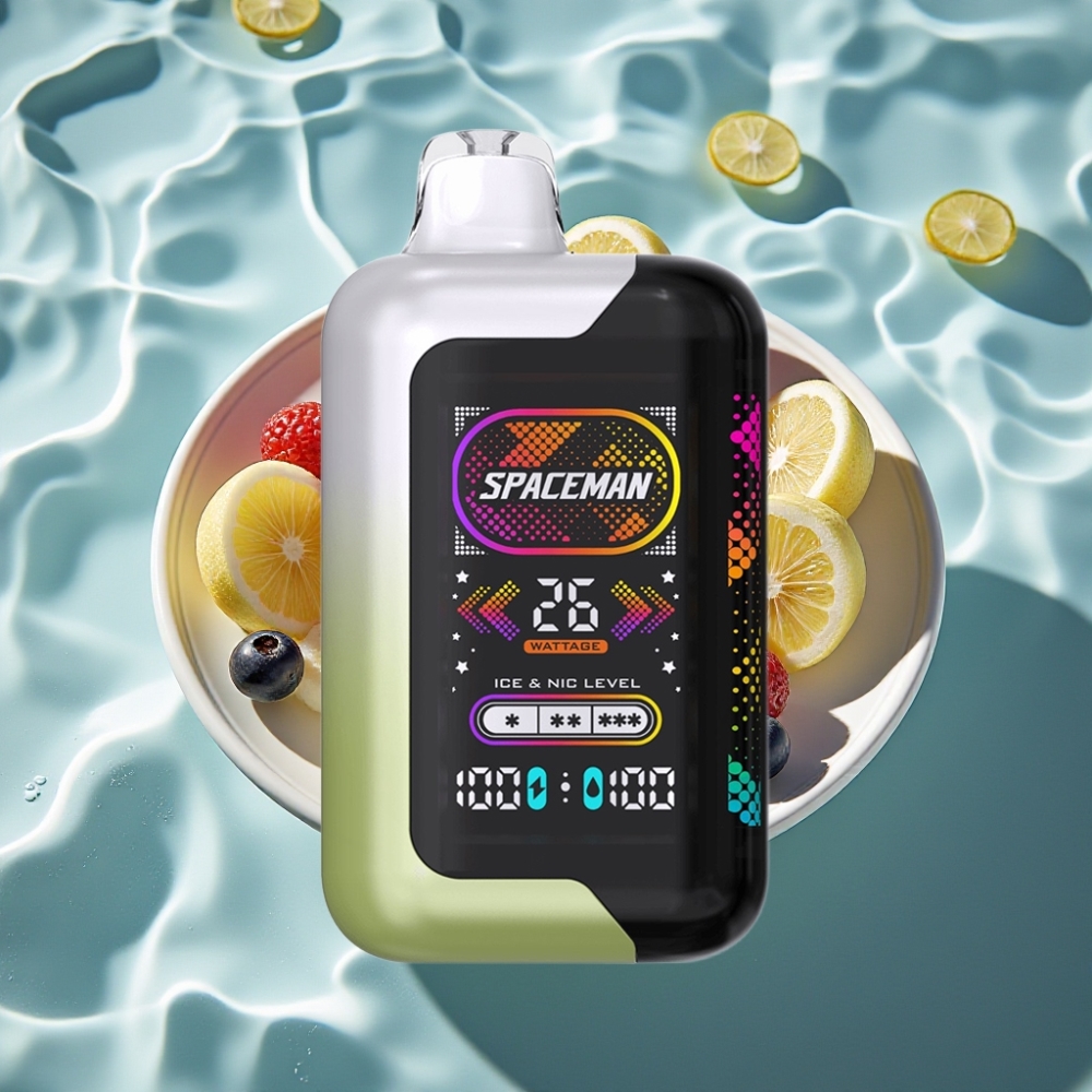 SMOK SPACEMAN SP40000 Zero Nicotine Disposable Vape White Grape Ice 20mL 40000 Puffs 1000mAh Dual Meshed Coil