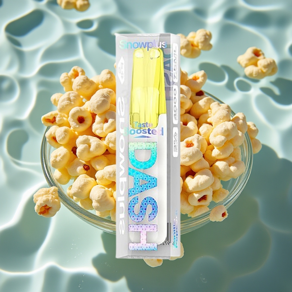 Snowplus Dash 4000 Puffs Ceramic Disposable Device Vanilla Popcorn 7.5mL 530mAh