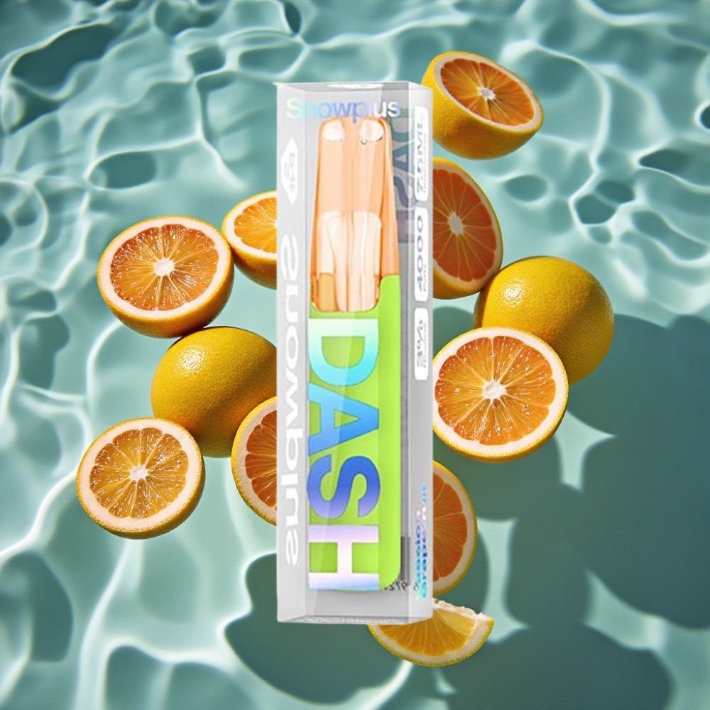 Snowplus Dash 4000 Puffs Disposable Device - 7.5ml E-Liquid, 530mAh Battery, Ceramic Atomizer, Passion Grapefruit