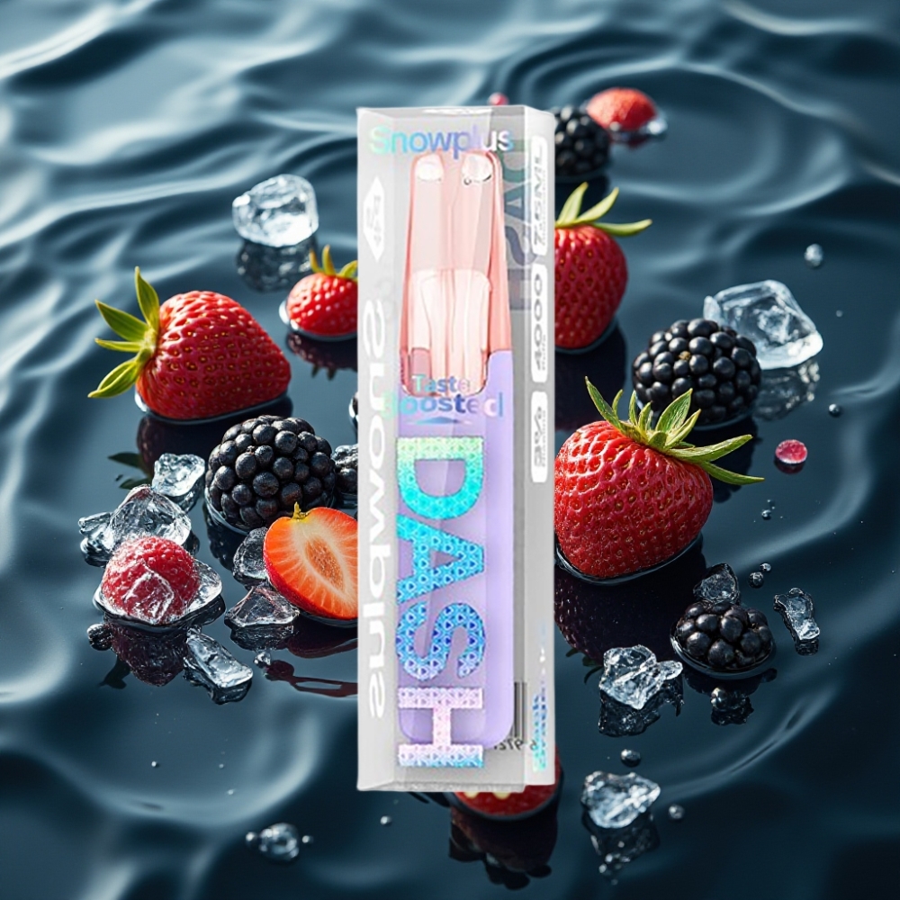 Snowplus Dash 4000 Puffs Disposable Device Black Dragon Ice - Ceramic Atomizer, 530mAh Battery, 7.5mL E-liquid