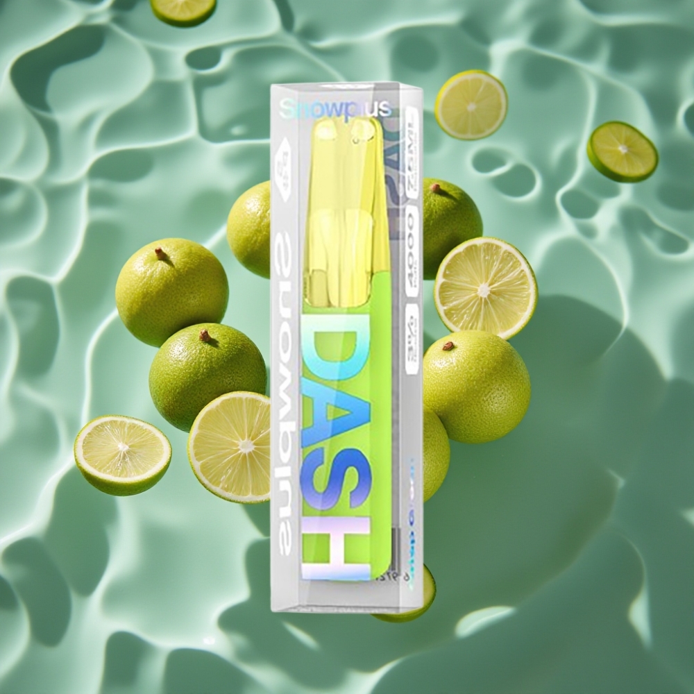 Snowplus Dash 4000 Puffs Disposable Device - Ceramic Atomizer, 7.5ml E-liquid, Crisp Green