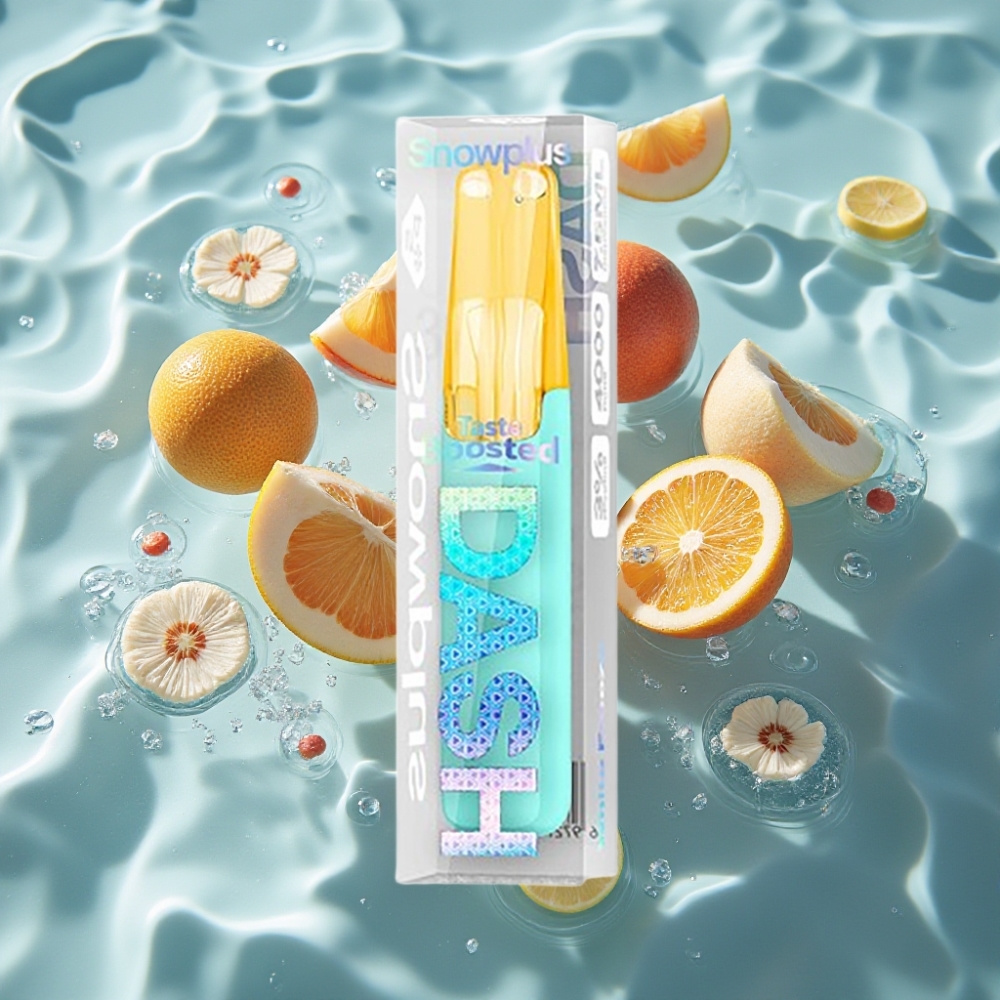 Snowplus Dash 4000 Puffs Disposable Device - Ceramic Atomizer, 7.5ml E-liquid, White Freeze