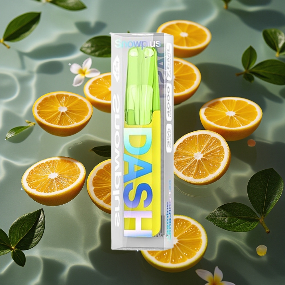 Snowplus Dash 4000 Puffs Disposable Device Jasmine LongJing Tea - Ceramic Coil, 7.5mL E-liquid, 530mAh Battery
