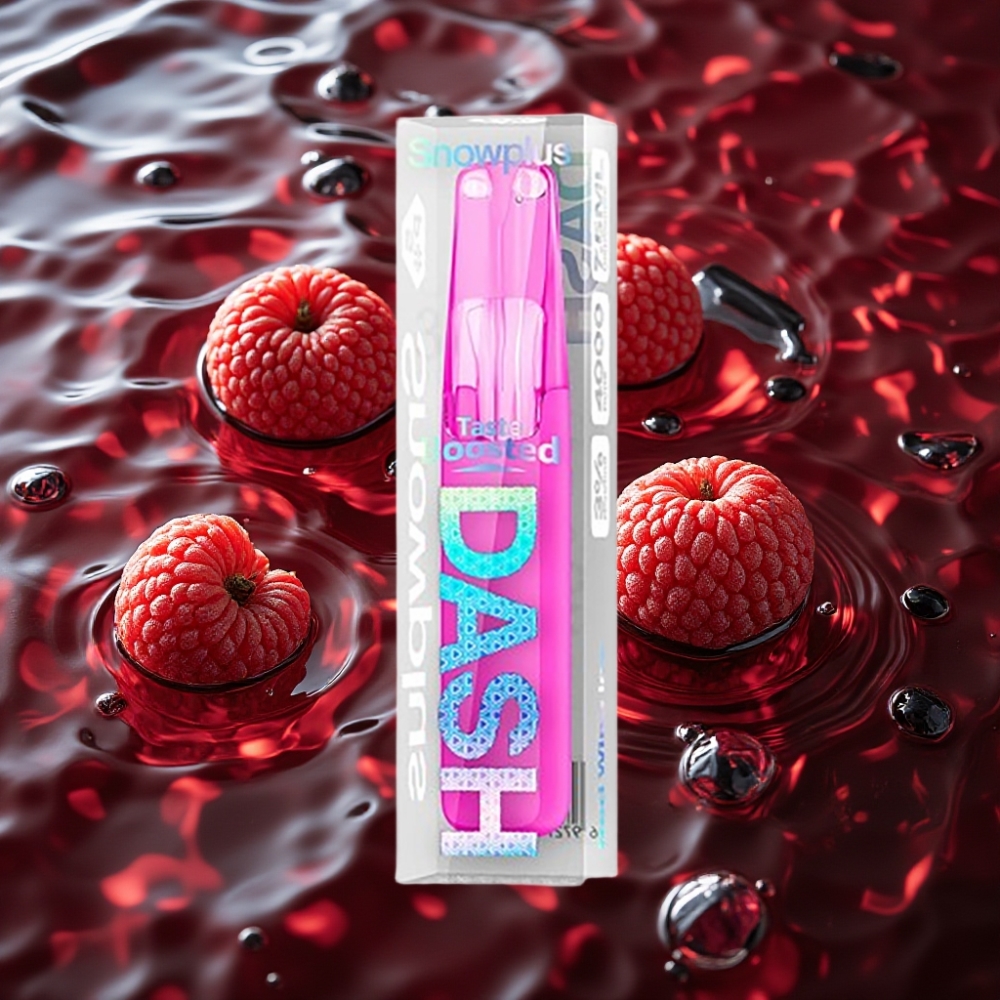 Snowplus Dash 4000 Puffs Disposable Device Red Wine Ice - 7.5mL E-liquid, 530mAh Battery, Ceramic Atomizer