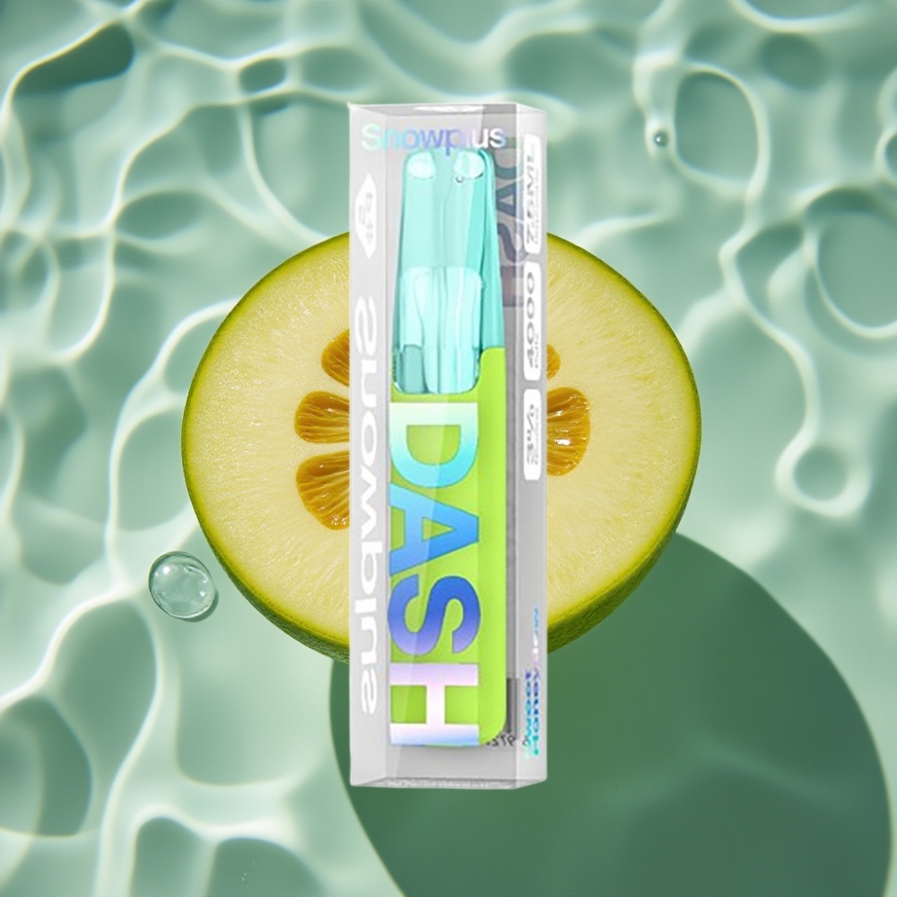 Snowplus Dash 4000 Puffs Disposable Device - Sweet Honeydew, 7.5mL E-liquid, 530mAh Battery, Ceramic Atomizer