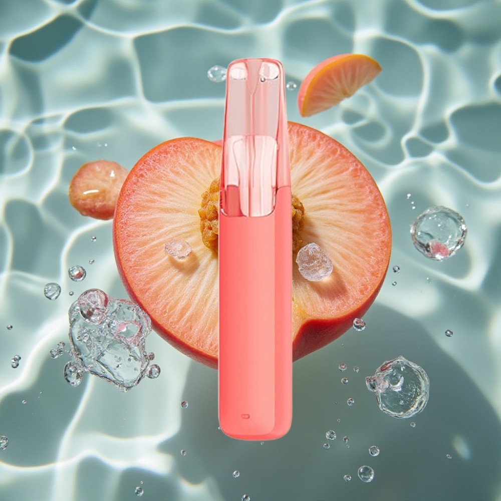 Snowplus Dash 4000 Puffs Disposable Peach Ice - 7.5mL E-Liquid, 530mAh Battery, Ceramic Atomizer