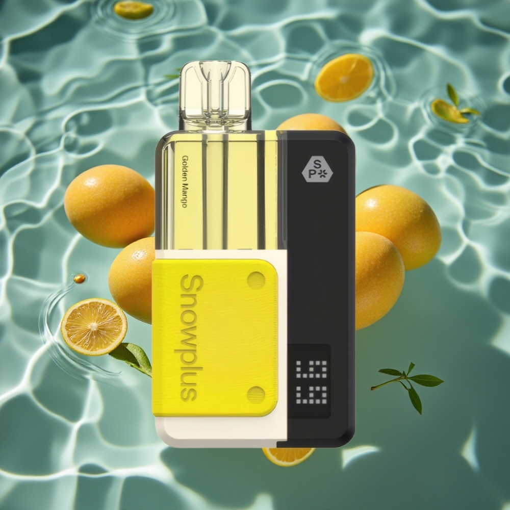 Snowplus Swift 15000 Puffs Pod Kit Golden Mango - 1000mAh Battery, 2+10ml Dual Mesh Refillable