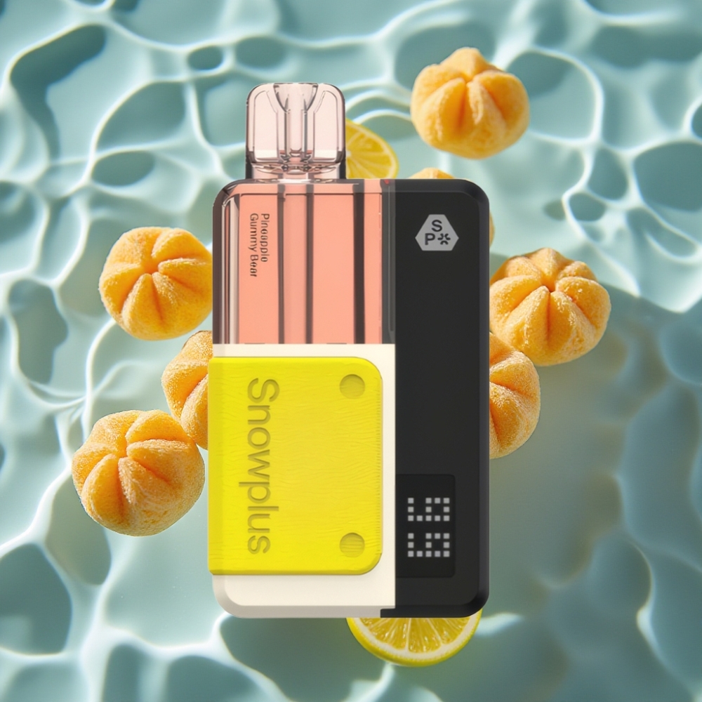 Snowplus Swift 15000 Puffs Pod Kit Pineapple Gummy Bear – 1000mAh Battery, Dual Mesh, 2+10ml Refillable
