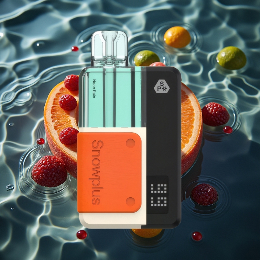 Snowplus Swift Pod Kit 15000 Puffs – Dual Mesh Atomizer, 1000mAh Battery, Neon Rain Flavor