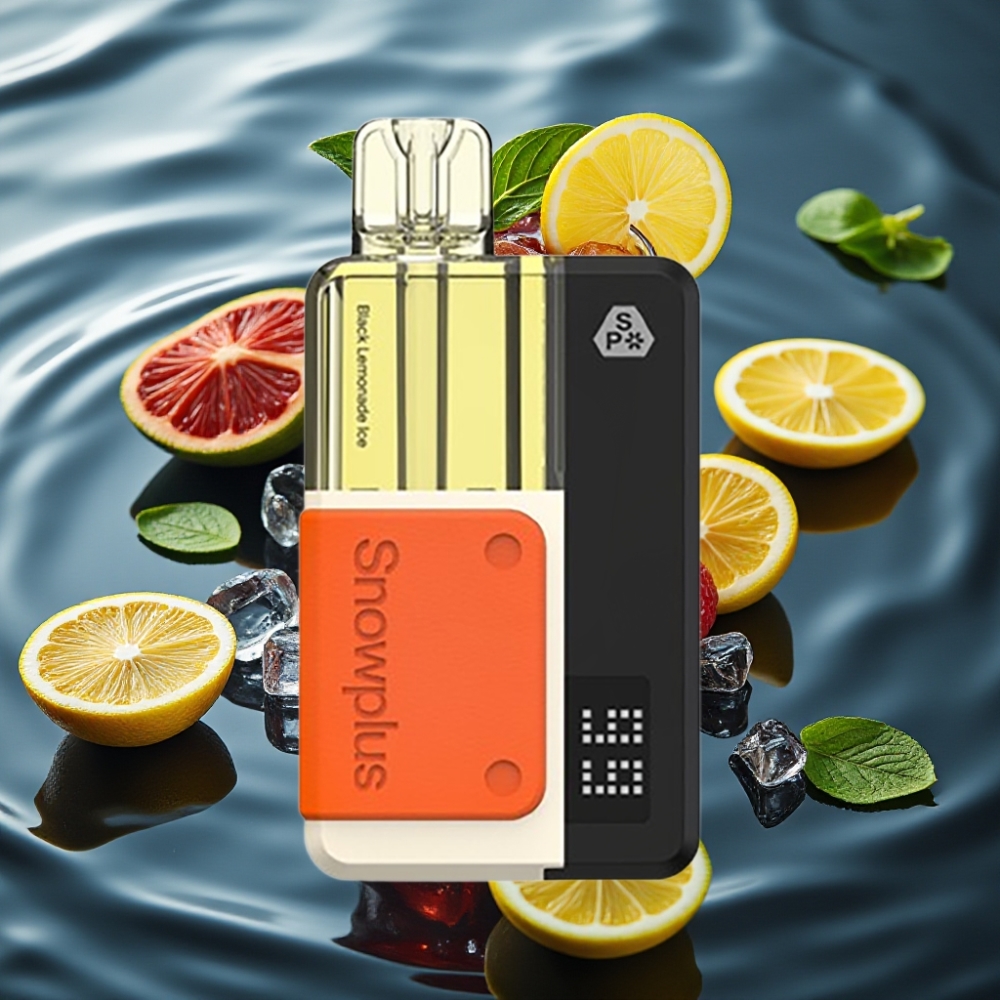 Snowplus Swift 5000 Puffs Black Lemonade Ice Prefilled Pod Kit - 1000mAh Battery, Dual Mesh Atomizer, 65g Lightweight