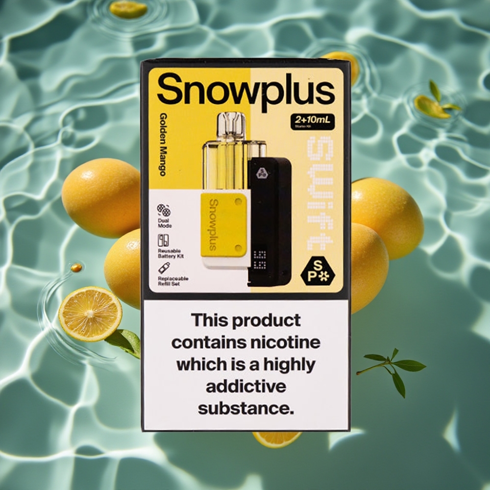 Snowplus Swift 5000 Puffs Dual Mesh 1000mAh Prefilled Pod Kit – Golden Mango