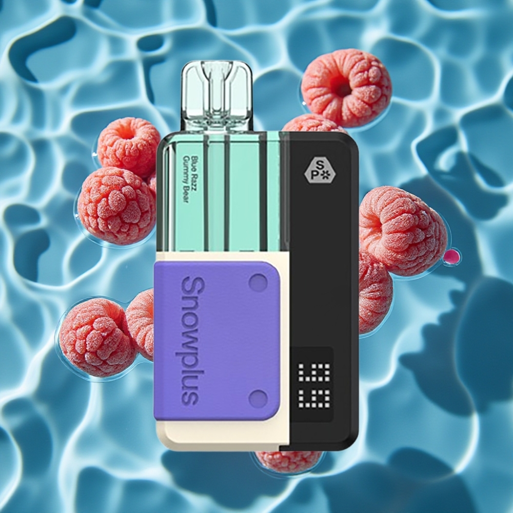 Snowplus Swift 5000 Puffs Prefilled Pod Kit - 1000mAh Dual Mesh, Blue Razz Gummy Bear, 2+10ml, 2% Nicotine