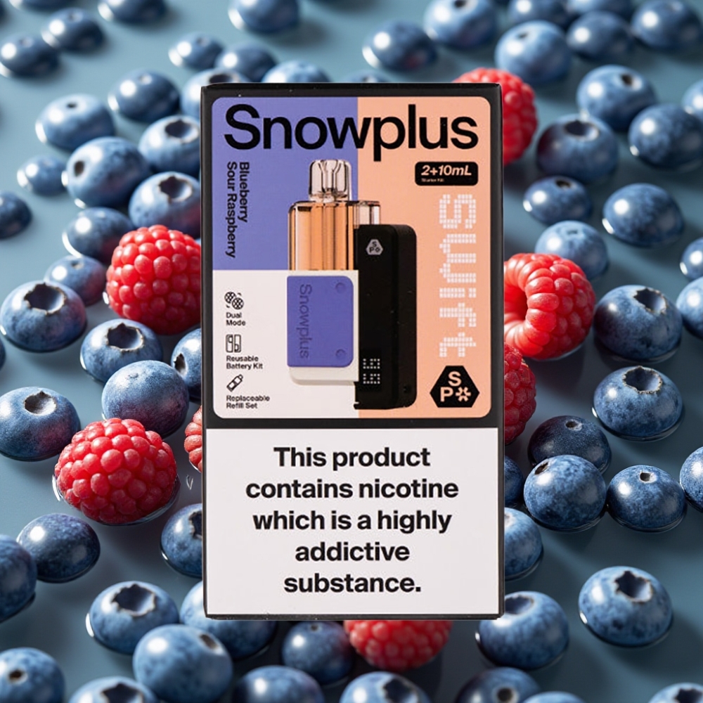 Snowplus Swift 5000 Puffs Prefilled Pod Kit 1000mAh Dual Mesh Blueberry Sour Raspberry