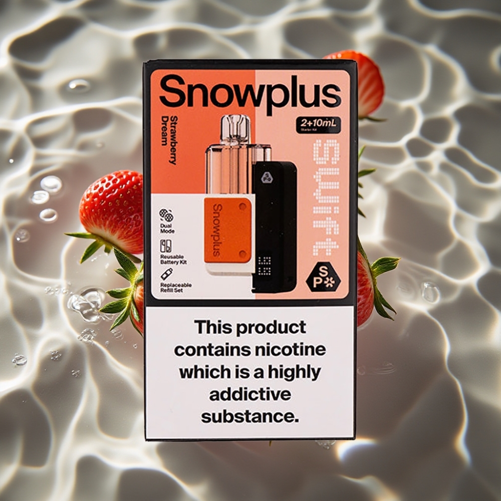 Snowplus Swift 5000 Puffs Prefilled Pod Kit Strawberry Dream – Dual Mesh, 1000mAh, 2+10ml, 2% Nicotine