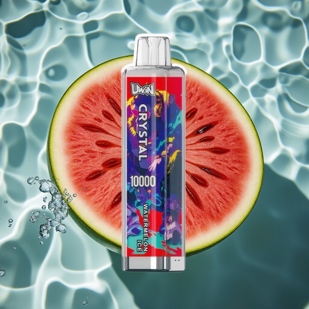 UWIN Crystal 10000 Puffs Disposable Vape Watermelon Ice 18ml 650mAh Type-C RGB